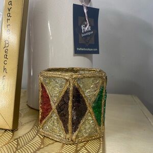 Handmade Multicolor Mosaic Candle Holder